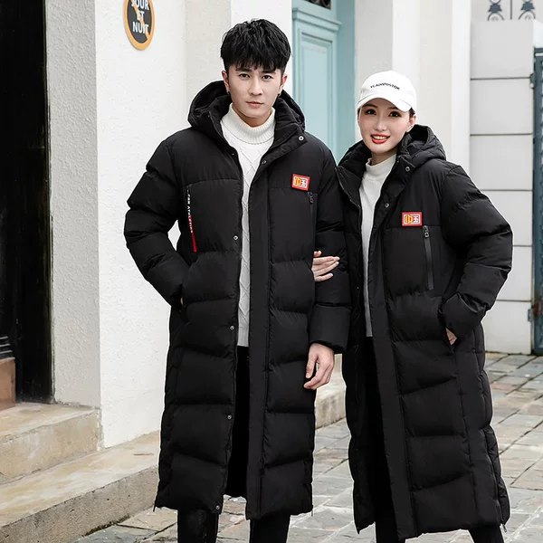 Chinese team autumn and winter down cotton-padded jacket men's body growing knee sports cotton-padded coat training art test women's cotton-padded jacket