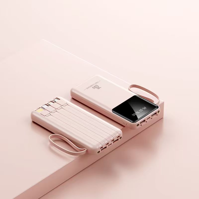 KC 大容量パワーバンク 20000 mAh 高速充電ケーブル付き超薄型ポータブル屋外モバイル電源カスタムロゴ|undefined