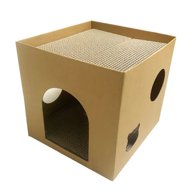 猫が板をつかんで一体的な猫の巣を整理します。猫が寝ています。|undefined