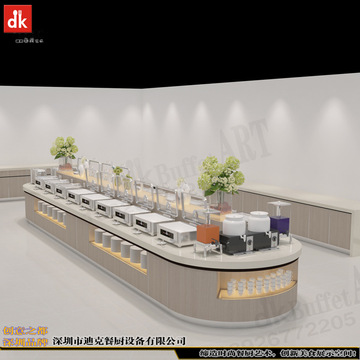 职工食堂自助餐台设备安装 酒店自助餐早餐台 CAD设计餐厅 布菲台-阿里巴巴