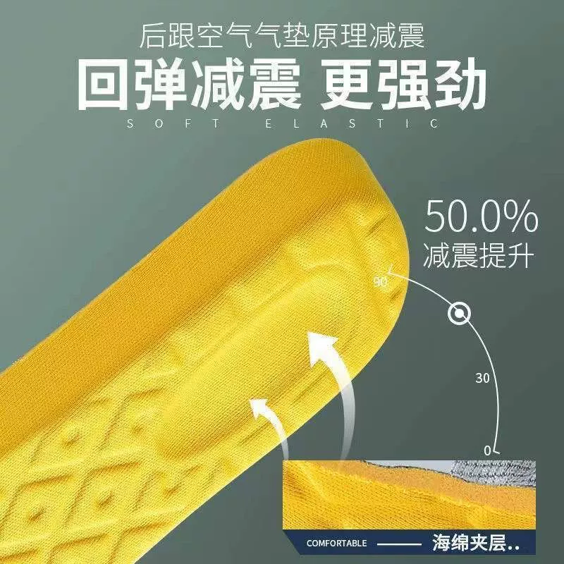 Sports non-slip anti-pain shock-absorb­ing comfortable breathable insoles for men and women