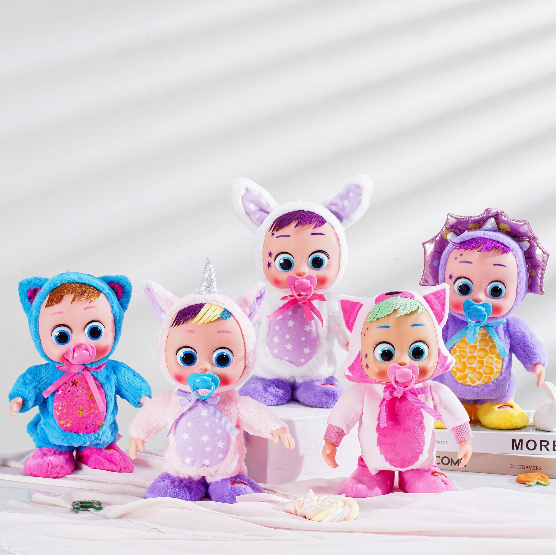 Foreign Trade Cross-Border 3Rd Generation Artificial Baby Crying Doll Creative Cute Vinyl Doll Kidsren's Gift Walking and Singing