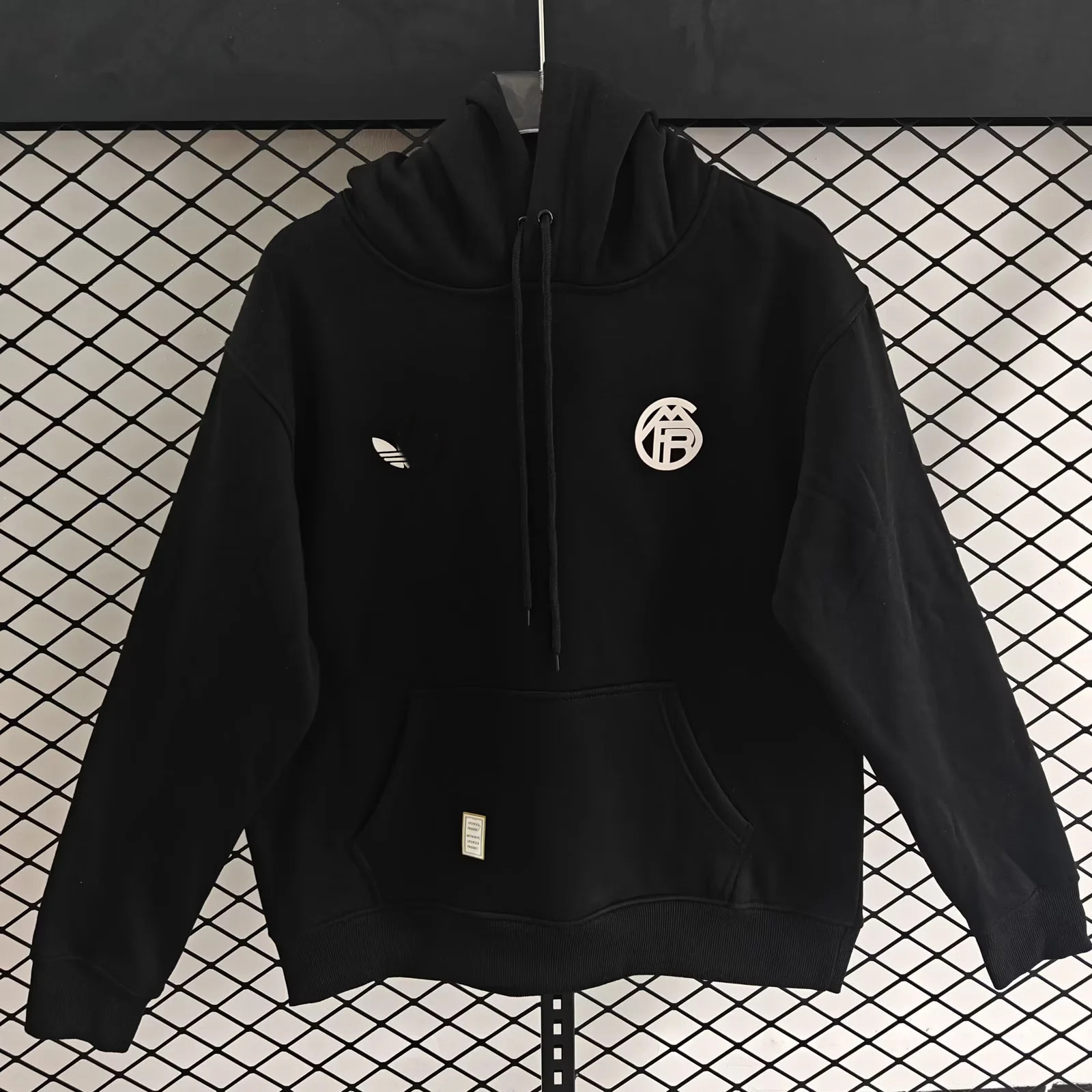 Bayern Munich Away Player Fleece-Lined Thickeneded Sweatshirt Men's Warm Casual T-Shirt Men's Long-Sleeved Hooded Bottoming Shirt