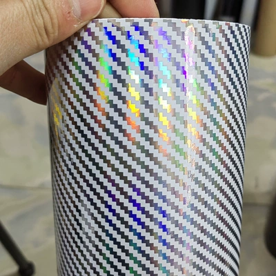 Auto Color Change Film – Color-Changing Film, Pearlescent White Matte - colorful-carbon-fiber-white-50cm-1m-default-item