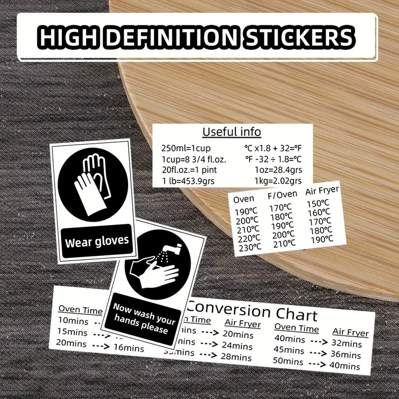 Flame indicator ring, stove sticker, flame indicator ring, clear vinyl oven sticker