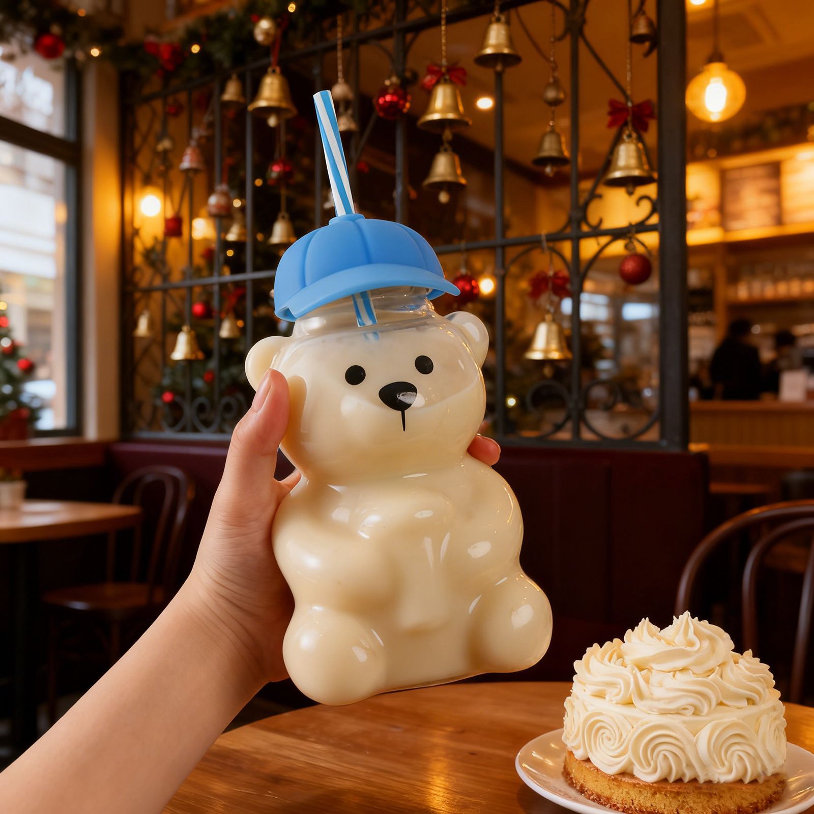 Glass Bear Cup Limited Edition Taza de arco de vidrio de café