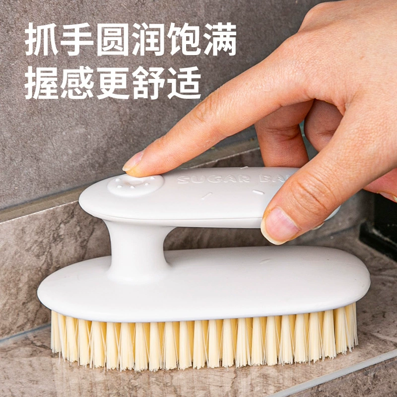 Soft harmless universal shoe brush for laundry