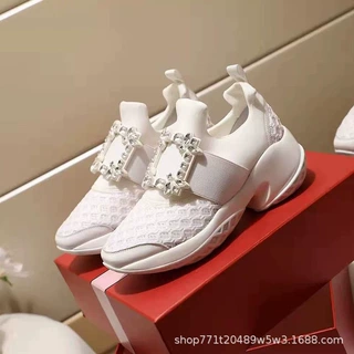 新款rv水钻老爹鞋女2026早春新款厚底增高网面运动鞋欧美外贸女鞋