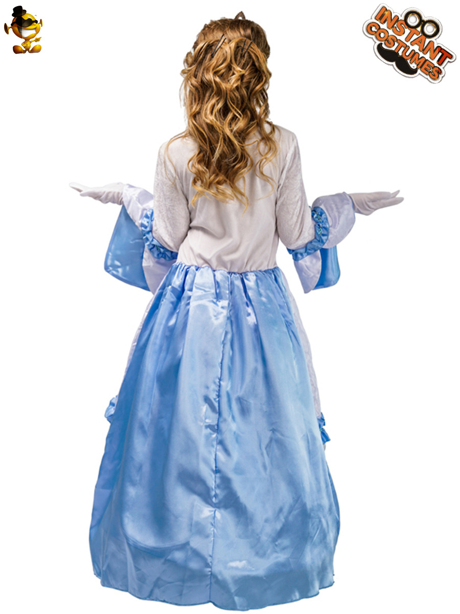 Traje de la princesa de las mujeres europeas y americanas niña rendimiento en la etapa traje niños rendimiento traje cos distribución al por mayor