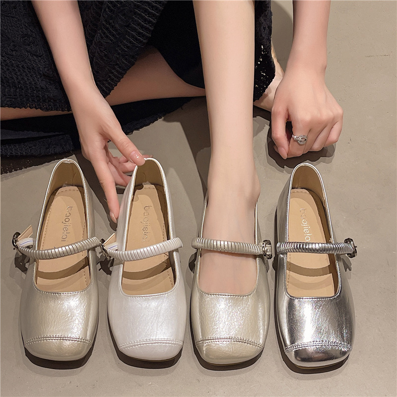 Retro Soft Leather, Soft-soled, Comfortable Flat Shallow Mary Jane For Women, 2025 New Slip-on Lazy Shoes_vogvips.com