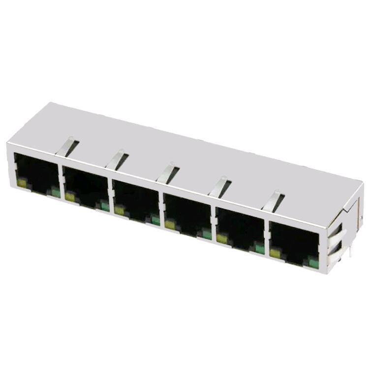 SI-60122-F ManuFacturers Supply RJ45 Connector Without Light Bullet 100m Filter 1X6 Multi-port Network Port SI-60122-F ManuFacturers Supply RJ45 Connector Without Light Bullet 100m Filter 1X6 Multi-port Network Port
