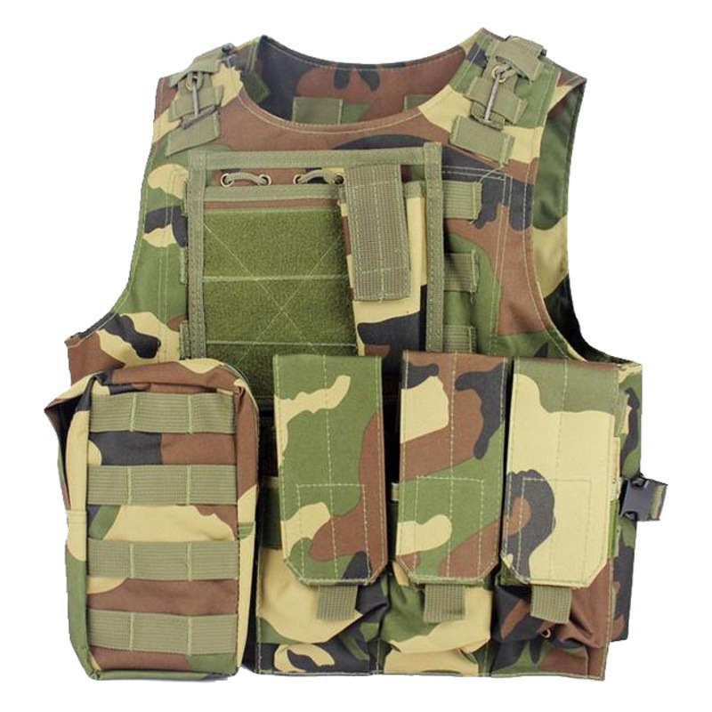 Amazon tactical steel wire vest vest camouflage vest multifunctional amphibious outdoor vest multicolor wholesale