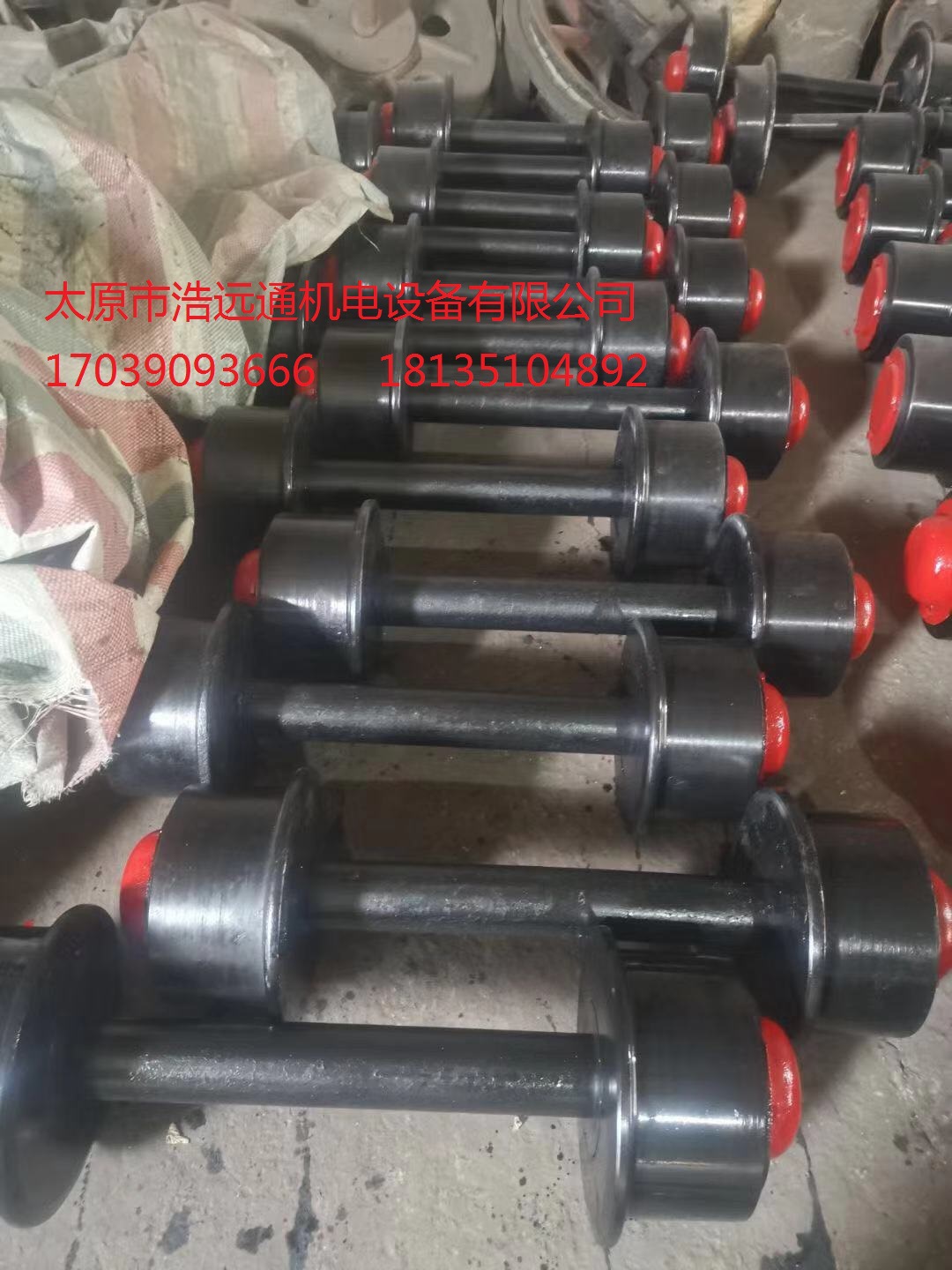 加工铸钢矿车轮对 1435轨距实心单边轮 定制各种型号翻斗式矿车轮