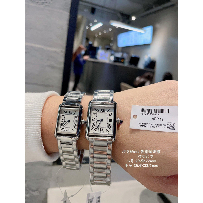Wholesale Dropshipping Korean Version Vintage Daytona Square Women's Santos Quartz Watch Second-Hand Must Women's Watch