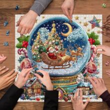 �羳��Ʒ Christmas Crystal Ball Jigsaw Puzzles �}�Qˮ��ƴ�D