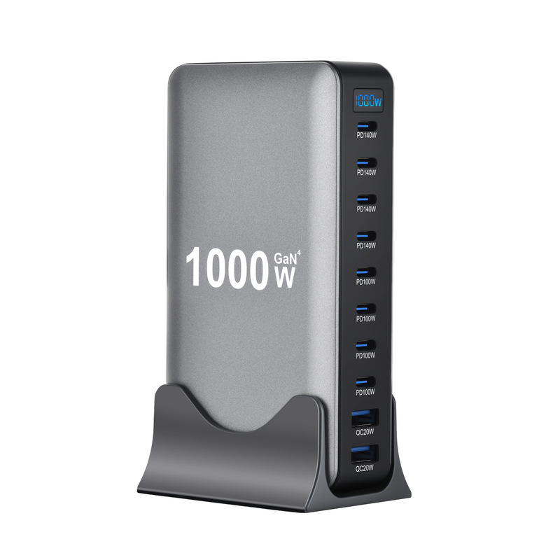 1000W Gallium Nitride Pd Charger 10-Port Multi-Function 1000W Adapter New 950W Multi-Port Charger 1000W Gallium Nitride Pd Charger 10-Port Multi-Function 1000W Adapter New 950W Multi-Port Charger
