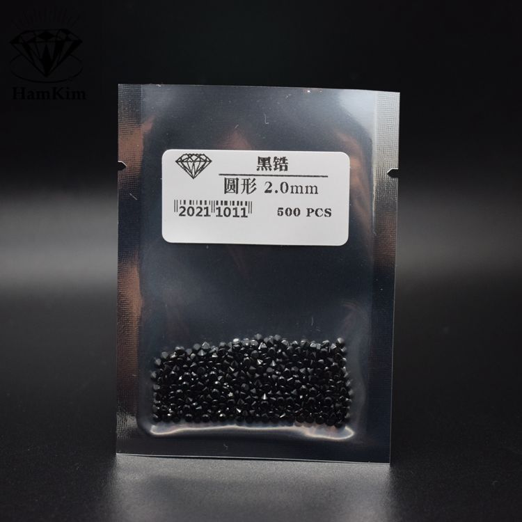 圆形 黑色小钻