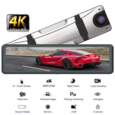 double recording 12-inch reversing – Driving recorder