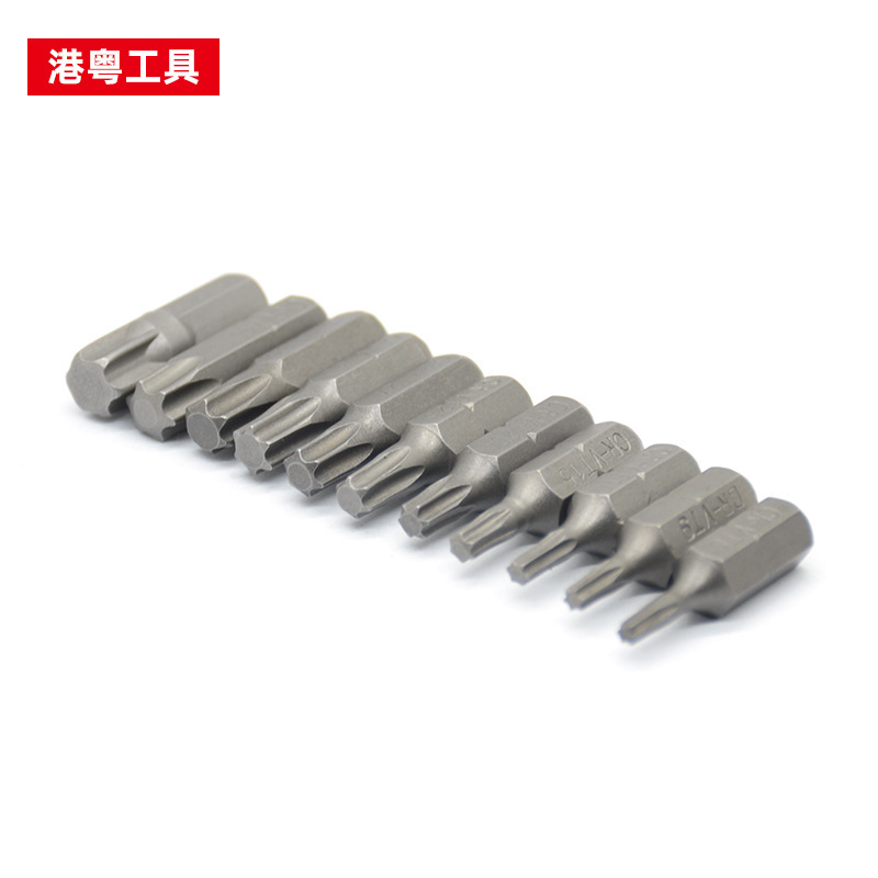 25mmC-RV シングルヘッド梅花T8-T40電動ドライバー用交換式ビット|undefined