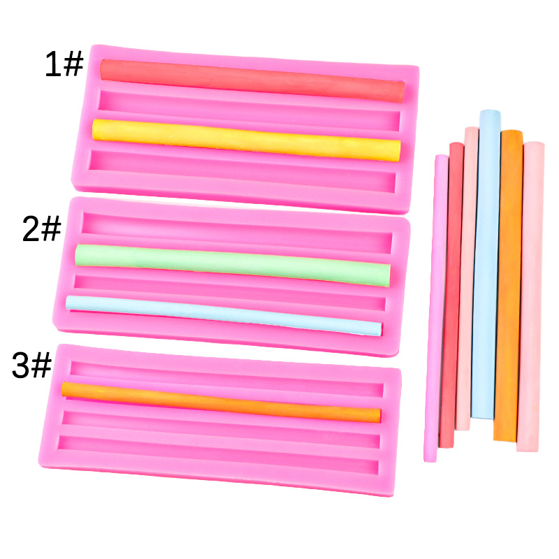 Media tira larga tira de vela tira de cera de pintura de fuego bricolaje tira de cera de pintura de fuego hecha a mano molde de silicona decoración de pastel de chocolate