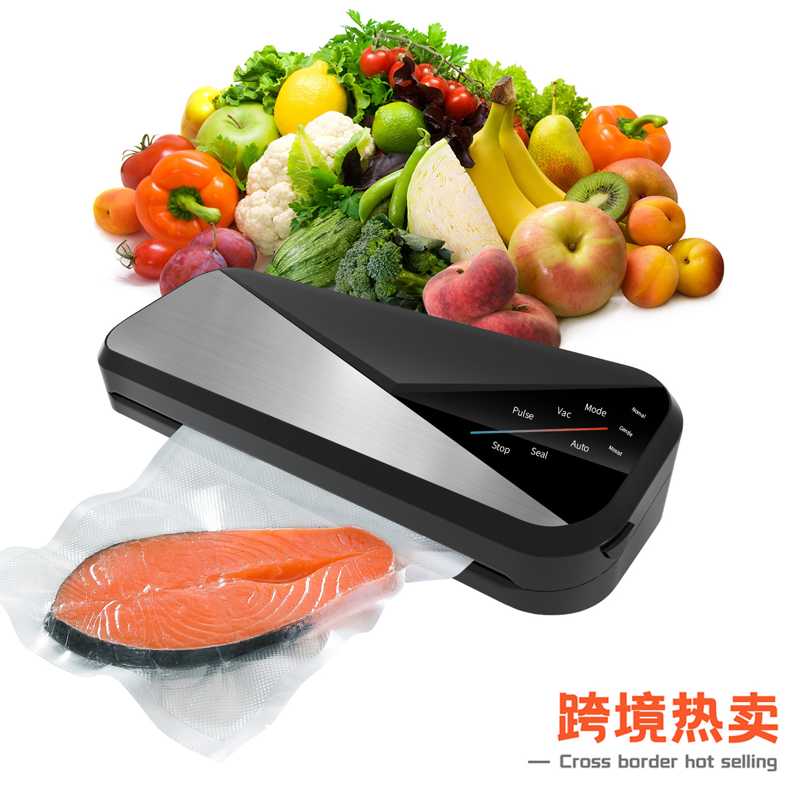 Línea de malla bolsa de alimentos al vacío con tornillo de tira línea de vacío máquina de compresión bolsa de embalaje de plástico para el hogar bolsa de sellado al vacío