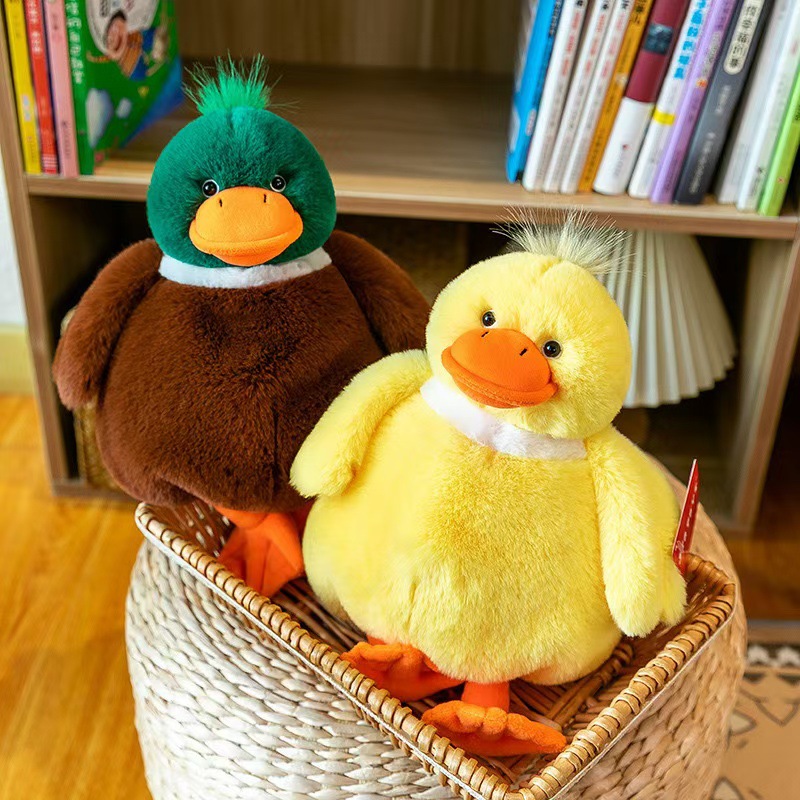 Los nuevos juguetes de peluche de patos suaves y lindos muñecas de patos para niños tranquilizadores regalos al por mayor