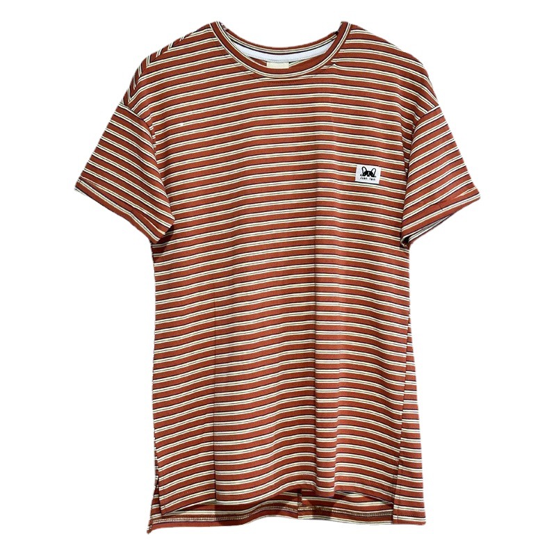 Vestido de Niña 2024 Nuevo Estilo Coreano Vestido de Verano T Ropa Infantil Elegante y Moderno Vestido de Verano a Rayas