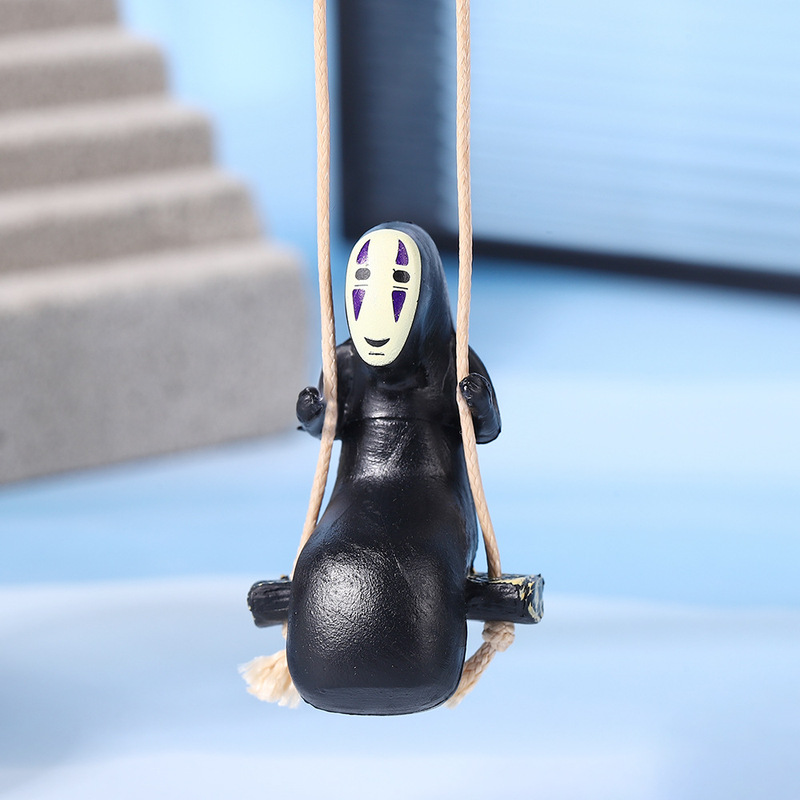 Hayao Miyazaki Faceless Men's Swing Car Pendant Shake Tone Hot Chihiro Rear View Mirror Car Decoration Ornaments