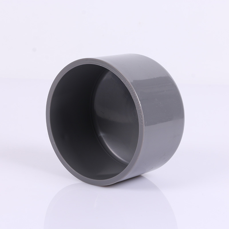 灰色管件管帽管堵 PVC-U堵头管帽 给水塑料配件UPVC管堵厂家供货-阿里巴巴
