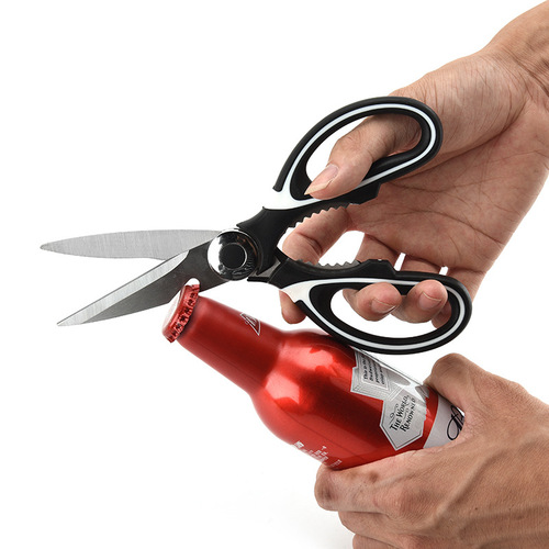 Wholesale multifunctional kitchen scissors, chicken bone scissors, stainless steel food scissors, panda scissors, complementary food scissors