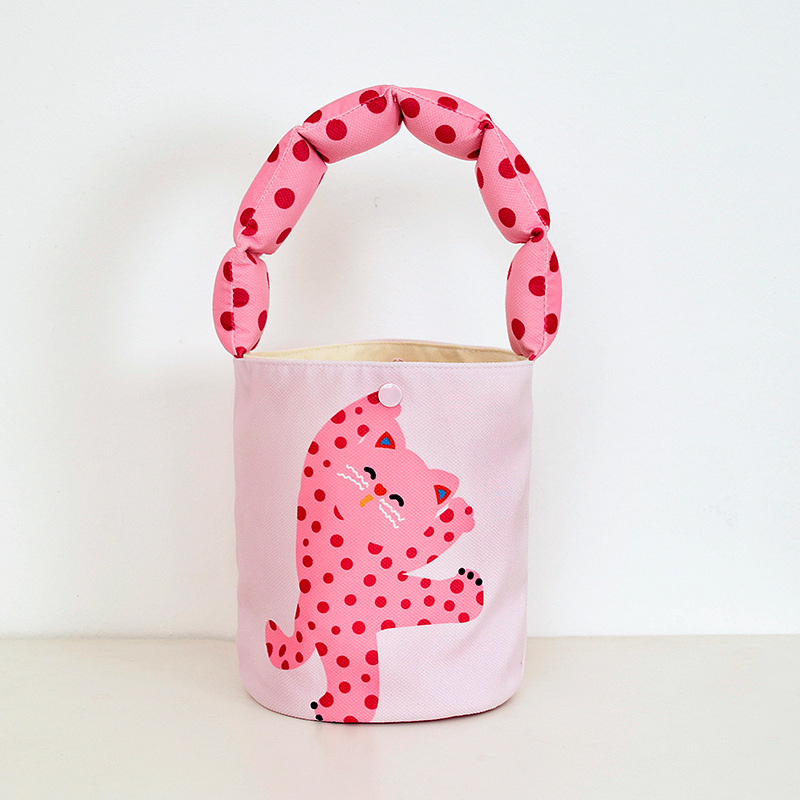 Otoño y invierno lleno de algodón correa de hombro bolsas de cubo de regalo de cumpleaños para niñas bolsas de regalo de jardín de infantes lindas bolsas de almuerzo