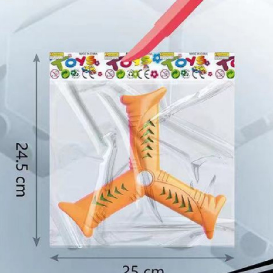 Flash transfronterizo rotativo cuchillo de dos cabezas de seguridad Boomerang Aliexpress escuela niños juguetes al aire libre