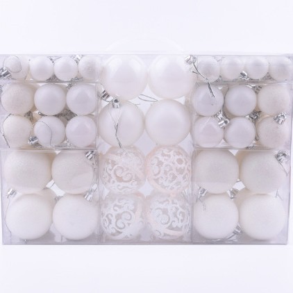 Amazon popular BOLA DE Navidad decoraciones de Navidad 100PCS traje colgante de Navidad