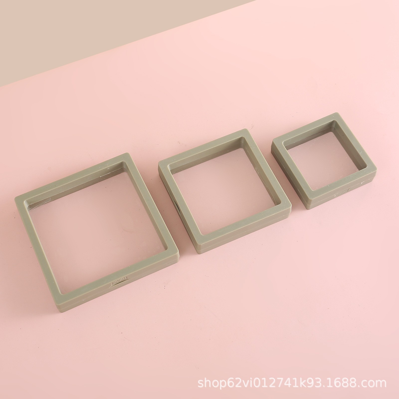 Promotion transparente PE Premium-Dünnschicht-Display-Box Schmuck Ring Schwebeverpackung Antioxidations-Lagerbestand