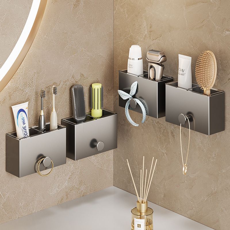 Bathroom Punch-Free Wall-Mounted Storage Rack Washbasin Toothbrush Toothpaste Comb Bathroom Sink Storage Box
