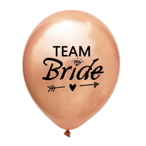 Bridal Party Bachelorette Party Hen Party Decoration 12 Inch Rose Gold Bride to Be Latex Balloon