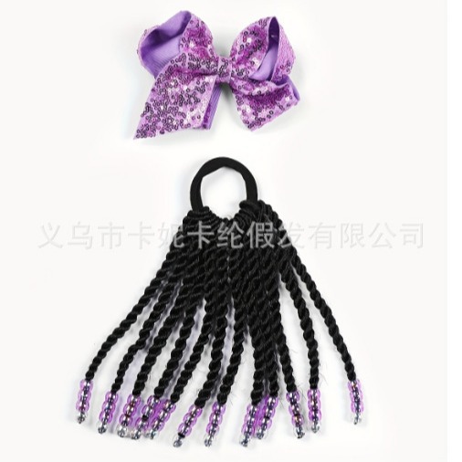 2024 nuevos niños africanos venden cuentas de trenza sucia cola de caballo de 14 pulgadas peluca de pelo NEWLOOK.