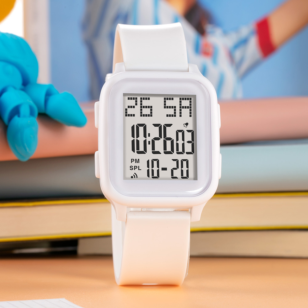 Reloj electrónico cuadrado de tendencia para estudiantes masculinos y femeninos alarma de personalidad comercio exterior nocturna cronometrador reloj electrónico deportivo de secundaria