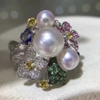 Seiko, дизайнерское кольцо из натурального жемчуга в европейском и американском стиле, серебряное позолоченное нишевое женское украшение S925