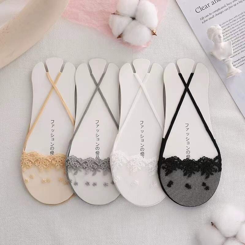 Socks Women's Summer Shallow-cut Sling Boat Socks Women's Invisible Socks Sling High Heels Socks Super Invisible Rootless Boat Socks Women