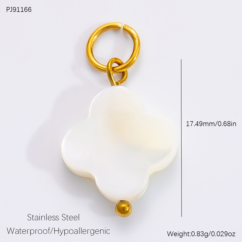 1 Piece 304 Stainless Steel PVD Coated Real Gold Plated Geometric Cross Heart Shape Polished Pendant DIY Jewelry Accessories display picture 10