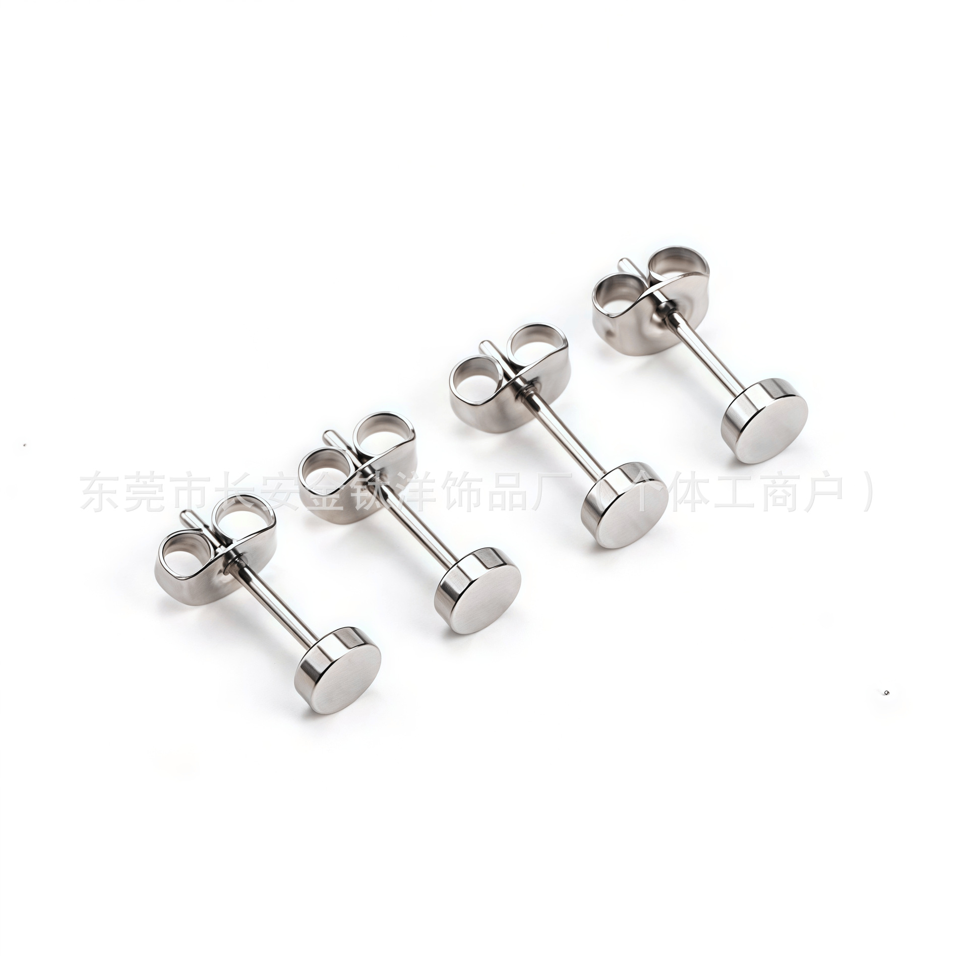 F136 Titanium Round Cake Butterfly Ear Stud Cartilage Piercing Jewelry detail image 7