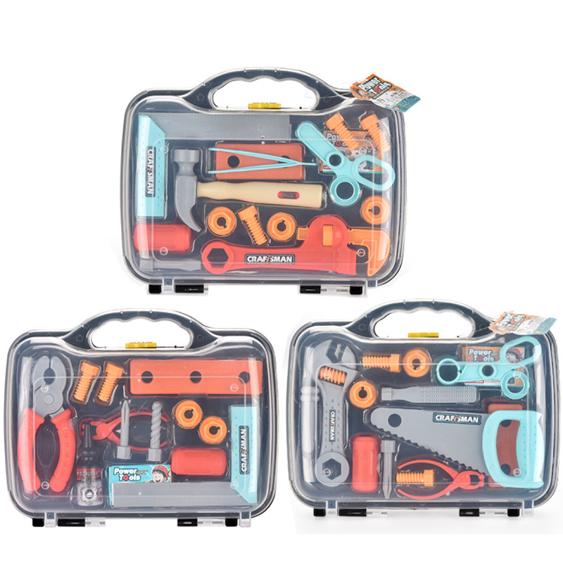 Fun Children's Tool Suitcase Disassembly And Assembly Engineering Storage Box Boys And Girls Free Assembly House Toy Set