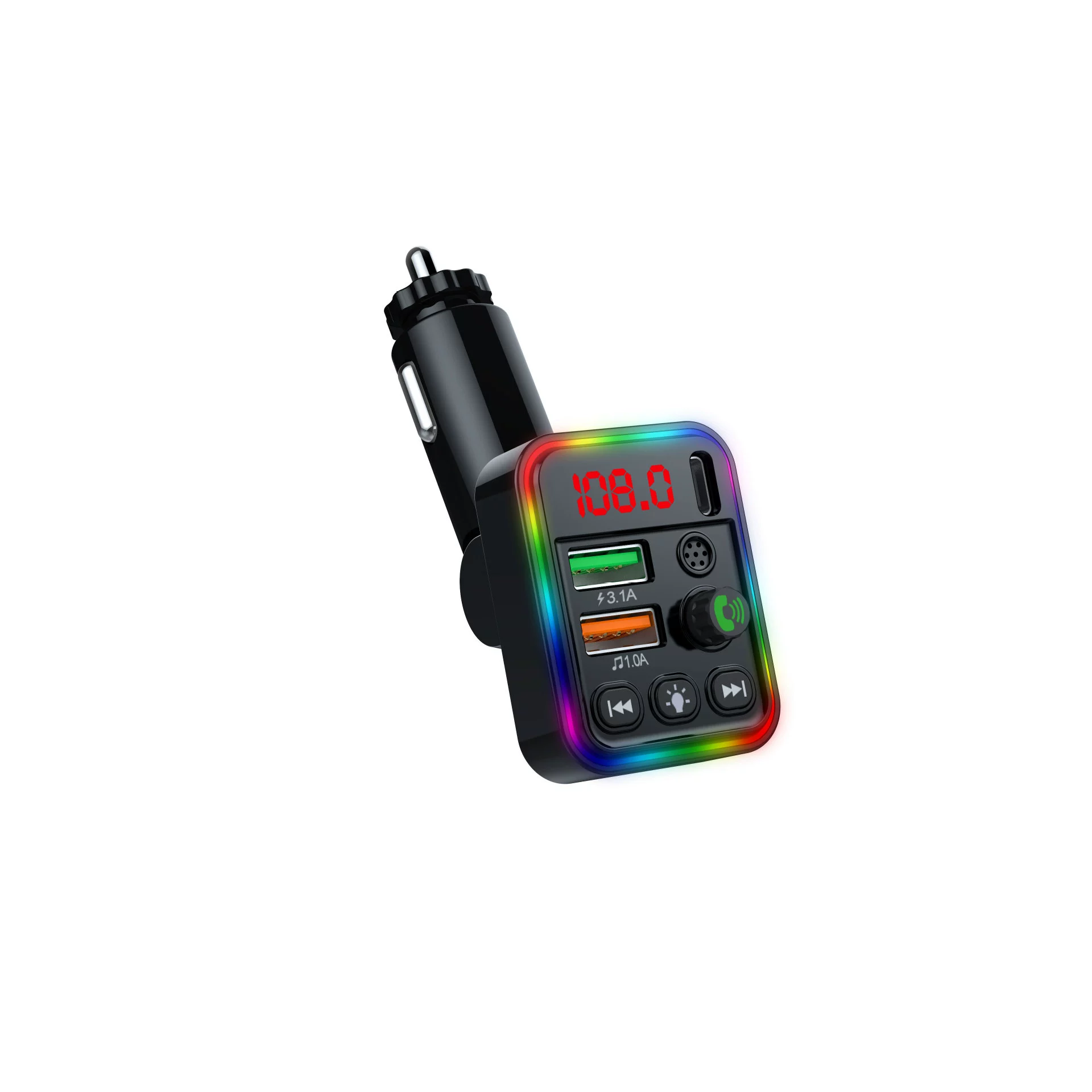 Автомобильный Bluetooth MP3-плеер P19 интеллектуальный вызов в один клик, чтобы ответить/повесить видео навигацию в автомобиле MP3