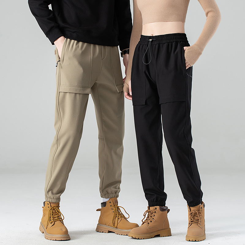 American Style Waterproof Couple 2024 New Spring and Autumn Season Trend Brand Loose Outdoor Workwear Pants Sports Casual Pants