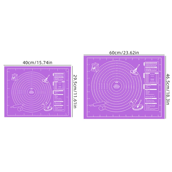 Purple background with white characters in bag (EVA 0.4mm)