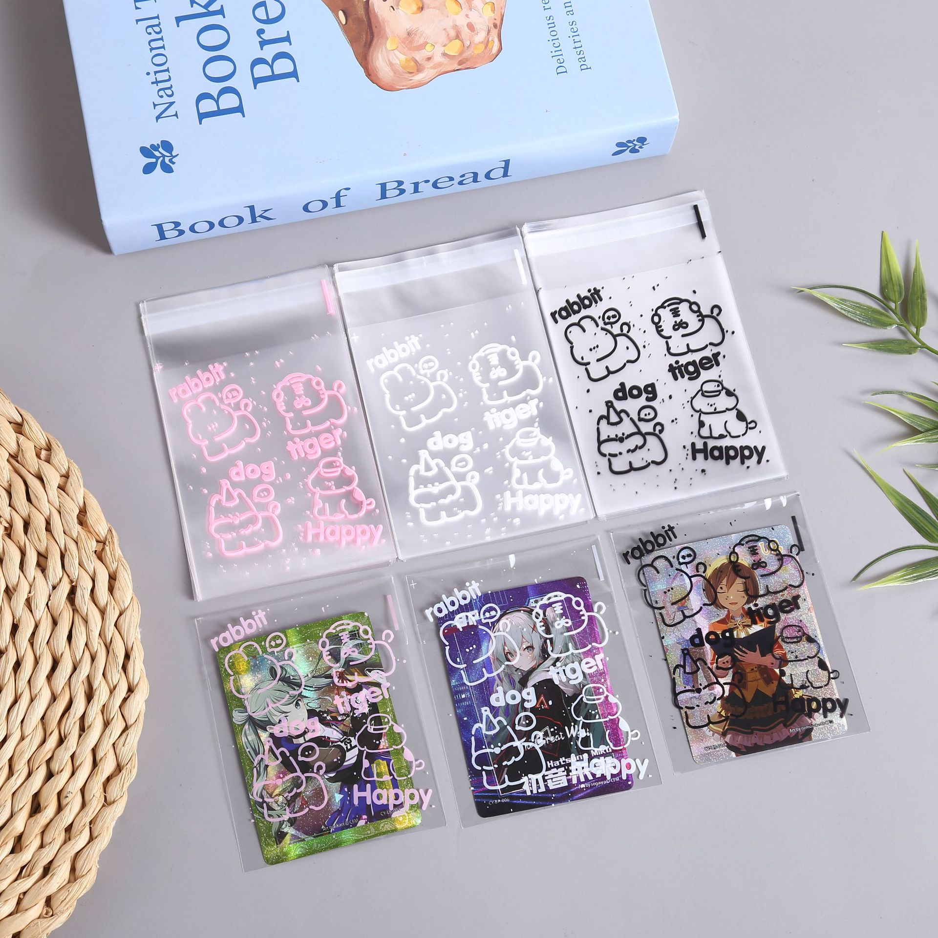 批发塑料自封袋卡片礼品ins包装袋饰品戒指耳钉opp自粘袋小包装