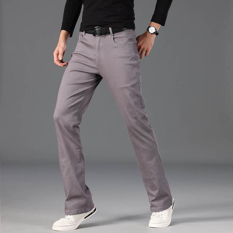 Amazon AliExpress temu tiktok pantalones casuales de mezclilla micro acampanados para hombre pantalones rectos de mezclilla para hombre