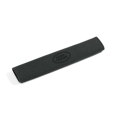Seat belt shoulder pad – cover suede interior - charcoal-black-punching-312cm-1-piece