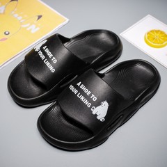 一字のスリッパの靴の男性のタイプの夏の外は滑り止めの厚い底のタイヤを着て運転します。